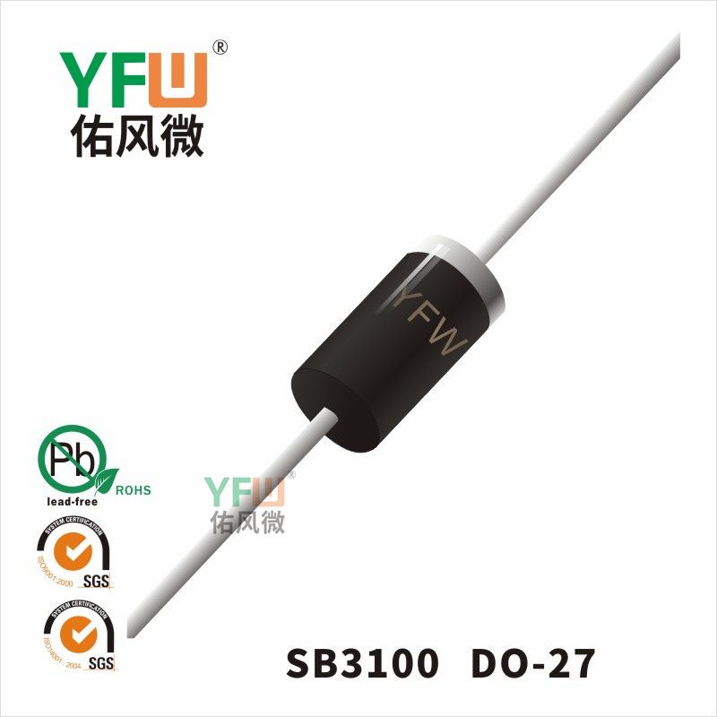 SB3100 DO-27_Schottky Diode_YFW brand