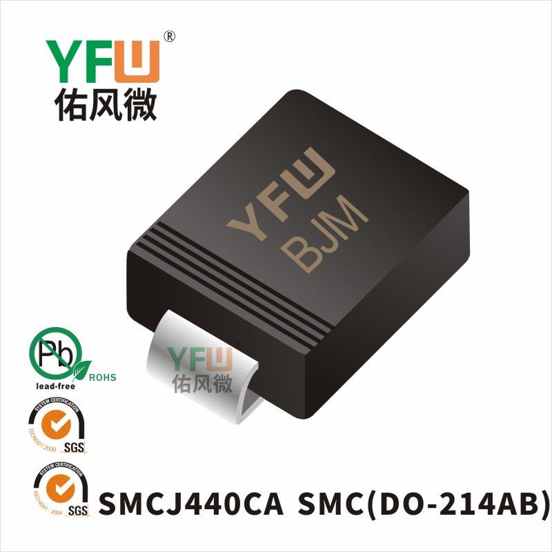 SMCJ440CA SMC(DO-214AB)_Marking:BJM_Transient Voltage Suppressor_YFW brand