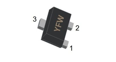 MMBT3906M -0.2A -40V SOT-723  marking:3N  Small signal triode  yfwdiode brand